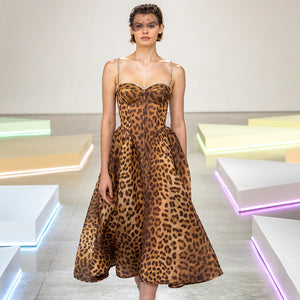EMMA LEOPARD PRINT SLIP DRESS
