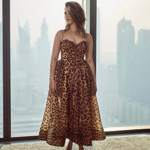 EMMA LEOPARD PRINT SLIP DRESS