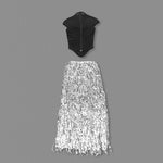 Load image into Gallery viewer, SUSAN TASSEL MESH TWO-PIECES SET LONG DRESS
