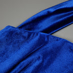 CRISTINA BLUE SLEEVELESS LONG DRESS