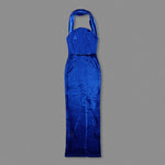 Charger l&#39;image dans la galerie, CRISTINA BLUE SLEEVELESS LONG DRESS
