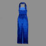Charger l&#39;image dans la galerie, CRISTINA BLUE SLEEVELESS LONG DRESS
