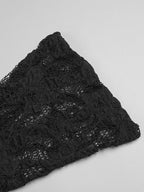 WREN BLACK CUT OUT DESIGN LACE MAXI DRESS