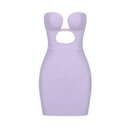 OMILA LIGHT PURPLE MINI DRESS