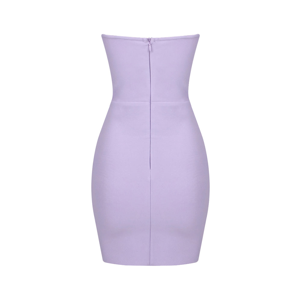 OMILA LIGHT PURPLE MINI DRESS