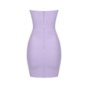 OMILA LIGHT PURPLE MINI DRESS