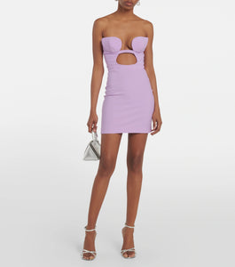 OMILA LIGHT PURPLE MINI DRESS