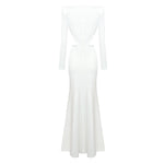 Charger l&#39;image dans la galerie, OERIO WHITE LONG DRESS

