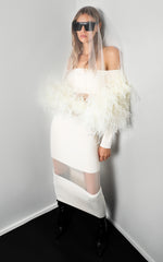Carregar imagem no visualizador da galeria, POLITAO WHITE MIDI DRESS
