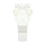 POLITAO WHITE MIDI DRESS
