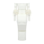 Carregar imagem no visualizador da galeria, POLITAO WHITE MIDI DRESS
