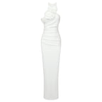 PEANO WHITE LONG DRESS