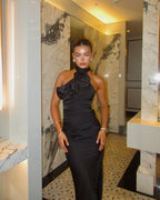 PEANO BLACK LONG DRESS