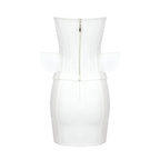 POPO WHITE BANDAGE DRESS SET
