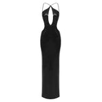 Charger l&#39;image dans la galerie, PUEASE BLACK SEQUINS LONG DRESS
