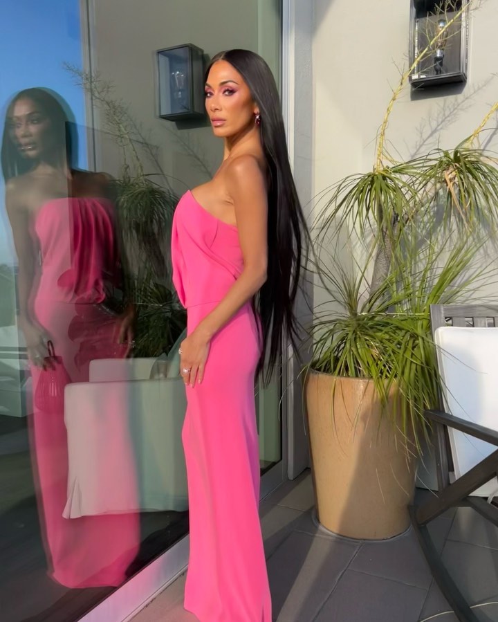 AVIVI ROSE RED LONG DRESS