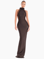 Carregar imagem no visualizador da galeria, KENLINDA BROWN MESH DRESS
