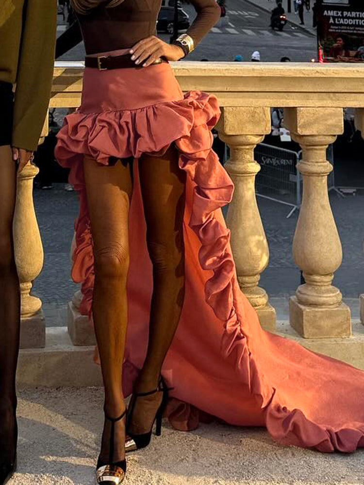 GRACE RUFFLE LAYERED SKIRT