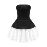 Загрузить изображение в средство просмотра галереи, VICTINA TWO PIECES MINI VELVET DRESS
