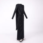 DIANA ELEGANT WHITE LONG SLEEVE MAXI DRESS