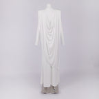 DIANA ELEGANT WHITE LONG SLEEVE MAXI DRESS