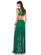 QUINN BEACH GREEN DRESS TWO PIECE SET