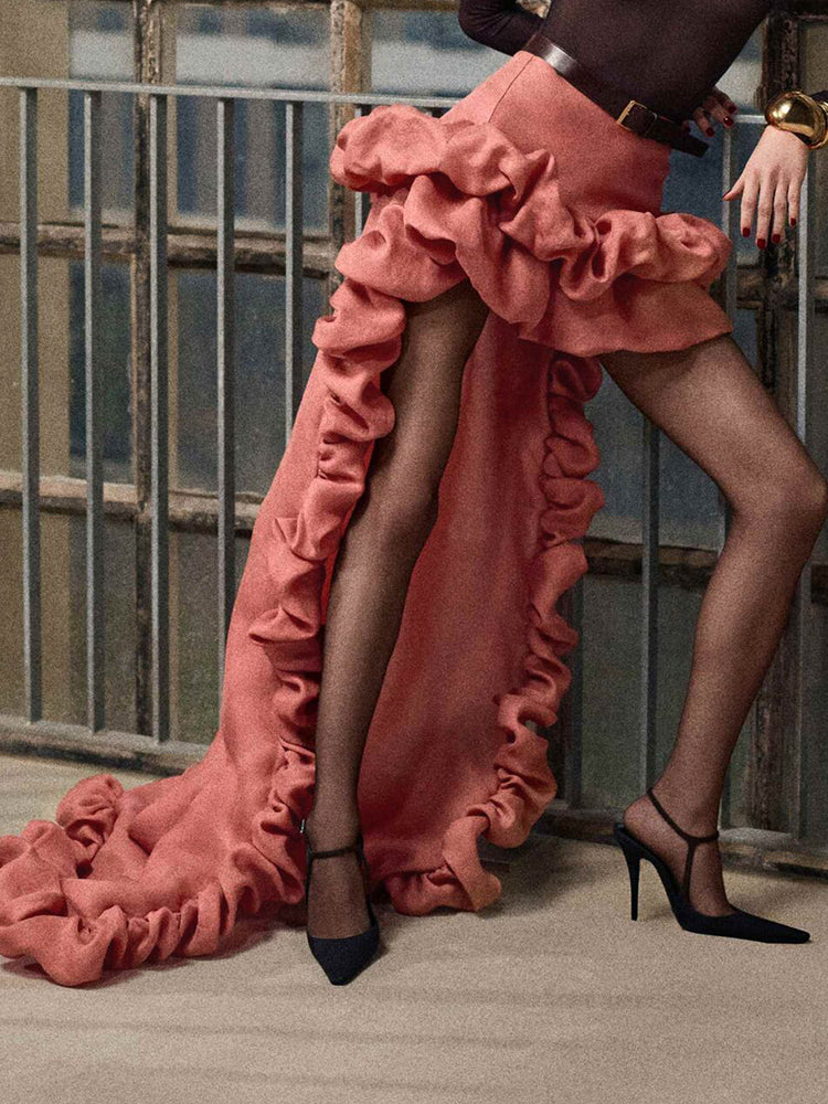 GRACE RUFFLE LAYERED SKIRT