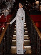 JOCELYN WHITE LACE WEDDING MAXI DRESS