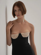 DULI BLACK OFF SHOULDER DRESS