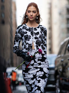 TAMAR LONG SLEEVE TWO PIECES DRESS SET