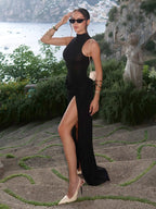 ANNORA HIGH SLIT MAXI DRESS