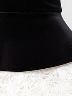 VICTINA TWO PIECES MINI VELVET DRESS