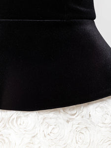 VICTINA TWO PIECES MINI VELVET DRESS