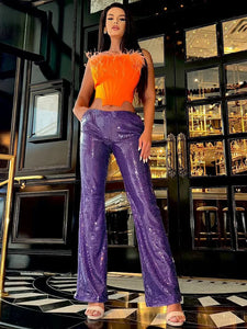 RAVEN STRAPLESS TOP PANTS SET