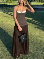 HARPER BROWN STRAPLESS MAXI DRESS