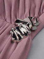 LILITH PINKISH PURPLE ONE SHOULDER MAXI DRESS