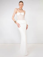 GILLIAN WHITE STRAPLESS MAXI DRESS