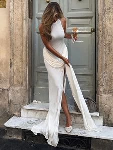 ANNORA HIGH SLIT DRESS