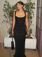 CHRISTI SEXY CORSET SLING MAXI DRESS