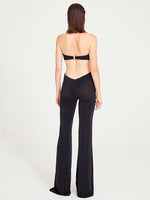 Cargar imagen en el visor de la galería, VIVIN BLACK HALTER JUMPSUIT
