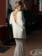 VICKY WHITE TWO-PIECE DRESS SET