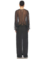 JASMINE BALCK SEQUINS MAXI DRESS