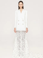 VICKY WHITE TWO-PIECE DRESS SET