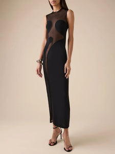 NIXY MESH LONG DRESS