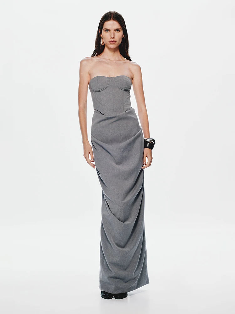 MIRIAM GREY BACKLESS CORSET TWO-PIECE SET