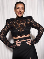 ANDREEA BLACK LACE 2-PIECE SET