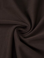 VIKTORIA BROWN HALTER NECK RUCHED MAXI DRESS