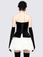 Загрузить изображение в средство просмотра галереи, VICTINA TWO PIECES MINI VELVET DRESS
