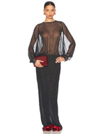 JASMINE BALCK SEQUINS MAXI DRESS