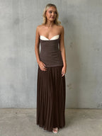 HARPER BROWN STRAPLESS MAXI DRESS